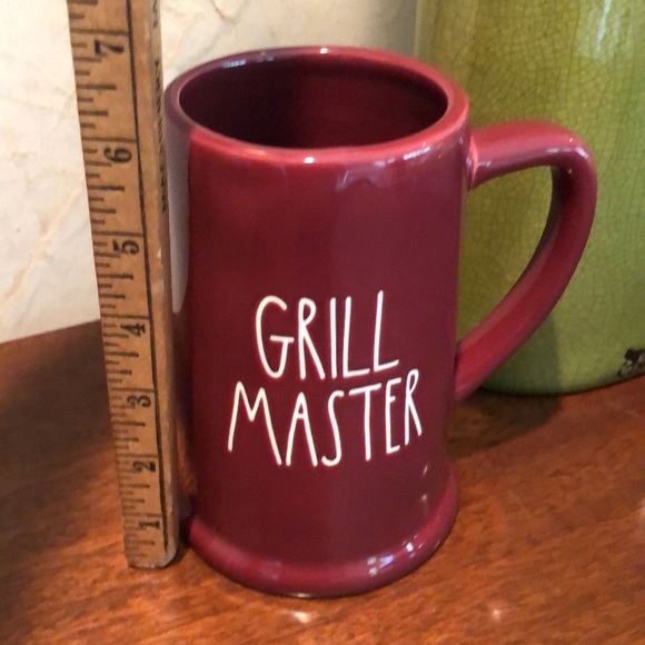 NWOT RaeDunn Grill Master red-burgundy  Beer Stein Mug - Picture 6 of 7
